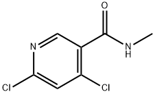 3-Pyridinecarboxamide, 4,6-dichloro-N-methyl- Structure