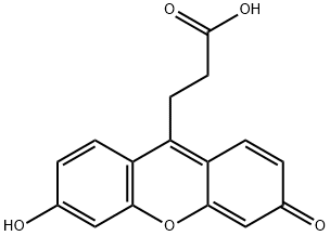 6-hydroxy-3-oxo-3H-xanthene-9-propionic acid Structure