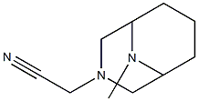 3,9-Diazabicyclo[3.3.1]nonane-3-acetonitrile,9-methyl-(8CI) Structure