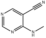 5-Pyrimidinecarbonitrile, 4-(methylamino)- (8CI,9CI) Structure