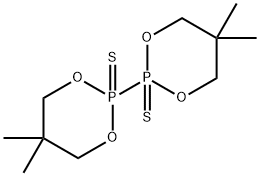 5,5,5',5'-Tetramethyl-2,2'-bi[1,3,2-dioxaphosphorinane]2,2'-disulfide Structure
