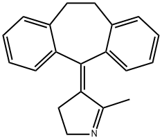 4-(10,11-DIHYDRO-DIBENZO[A,D]CYCLOHEPTEN-5-YLIDENE)-5-METHYL-3,4-DIHYDRON-2H-PYRROLE Structure