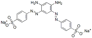 disodium 4,4'-[(4,6-diamino-1,3-phenylene)bis(azo)]bis[benzenesulphonate] Structure