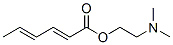 (2E,4E)-2,4-Hexadienoic acid 2-(dimethylamino)ethyl ester Structure