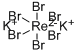 POTASSIUM HEXABROMORHENATE(IV) Structure