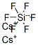 Cesium hexafluorosilicate Structure