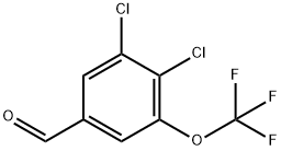 3,4-Dichloro-5-(trifluoromethoxy)benzaldehyde Structure