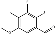 2,3-Difluoro-5-methoxy-4-methylbenzaldehyde Structure