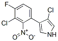 3-Chloro-4-(3-chloro-4-fluoro-2-nitrophenyl)-1H-pyrrole Structure
