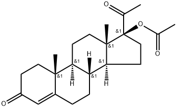 17-Hydroxypregn-4-ene-3,20-dione acetate Structure