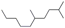 2,5-dimethyldecane Structure