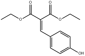 2-(4-HYDROXY-BENZYLIDENE)-MALONIC ACID DIETHYL ESTER Structure