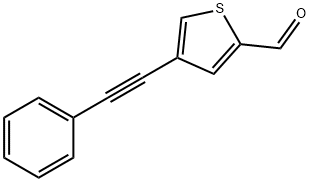 4-(2-PHENYLETH-1-YNYL)THIOPHENE-2-CARBALDEHYDE Structure
