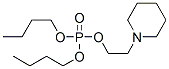 Phosphoric acid dibutyl 2-piperidinoethyl ester Structure