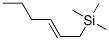 Silane, 2-hexenyltrimethyl- Structure