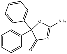 2-amino-5,5-diphenyl-1,3-oxazol-4-one Structure