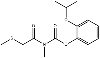 Methyl[(methylthio)acetyl]carbamic acid o-isopropoxyphenyl ester Structure