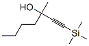 3-Methyl-1-(trimethylsilyl)-1-heptyn-3-ol Structure