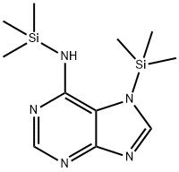 6-(Trimethylsilylamino)-7-(trimethylsilyl)-7H-purine Structure