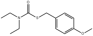 S-(4-methoxybenzyl) diethylthiocarbamate Structure