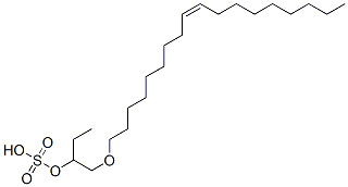 (Z)-1-[(octadec-9-enyloxy)methyl]propyl hydrogen sulphate Structure