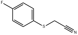 (4-FLUOROPHENYLTHIO)ACETONITRILE Structure