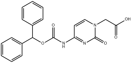 (4-N-(二苯甲氧羰基)-胞嘧啶)-1-乙酸