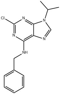 N-BENZYL-2-CHLORO-9-ISOPROPYL-9H-PURIN-6-AMINE Structure
