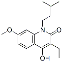 3-Ethyl-4-hydroxy-7-methoxy-1-(3-methylbutyl)-2(1H)-quinolinone Structure