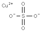 copper(2+) sulphate  Structure