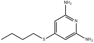 Pyridine, 2,6-diamino-4-(butylthio)- (8CI) Structure