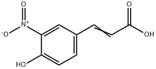4-HYDROXY-3-NITROCINNAMIC ACID Structure