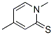 1,4-Dimethyl-2(1H)-pyridinethione Structure