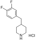 4-(3,4-DIFLUORO-BENZYL)-PIPERIDINE HYDROCHLORIDE Structure