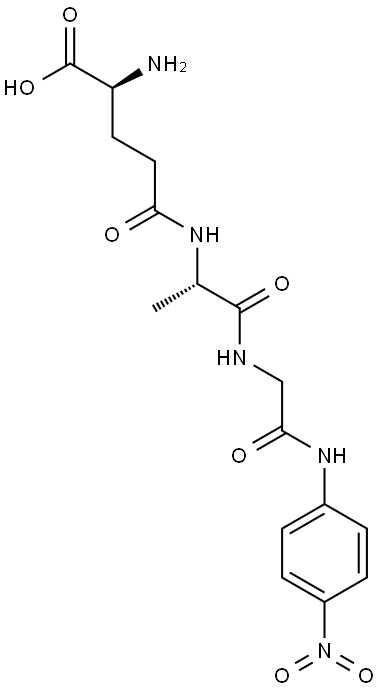 H-GAMMA-GLU-ALA-GLY-PNA Structure