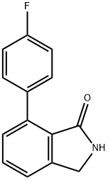 1H-Isoindol-1-one, 7-(4-fluorophenyl)-2,3-dihydro- Structure