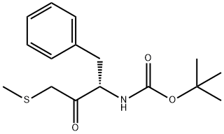 TERT-BUTYL (1-BENZYL-3-METHYLSULFANYL-2-OXOPROPYL)CARBAMATE Structure