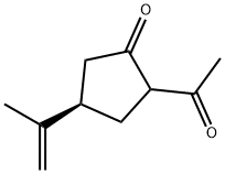 Cyclopentanone, 2-acetyl-4-(1-methylethenyl)-, (4R)- (9CI) Structure