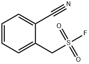 Benzenemethanesulfonyl fluoride, 2-cyano- Structure