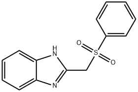 2-BENZENESULFONYLMETHYL-1H-BENZOIMIDAZOLE Structure