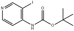 (3-IODO-PYRIDIN-4-YL)-CARBAMIC ACID TERT-BUTYL ESTER Structure