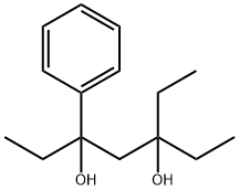 3-Ethyl-5-phenyl-3,5-heptanediol Structure