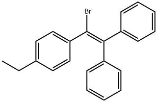 1-Bromo-2,2-diphenyl-1-(p-ethylphenyl)ethene Structure
