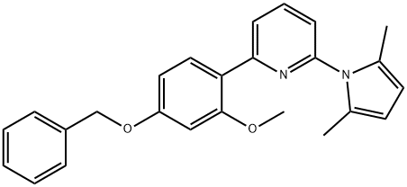 2-(4'BENZYLOXY-2'-METHOXY)PHENYL-5-(2'',5''-DIMETHYLPYRROLIDYL)PYRIDINE Structure