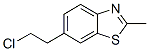 Benzothiazole, 6-(2-chloroethyl)-2-methyl- (8CI) Structure