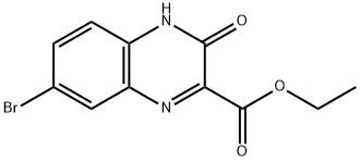ETHYL 7-BROMO-3-OXO-3,4-DIHYDROQUINOXALINE-2-CARBOXYLATE Structure