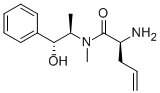 (2S)-AMINO-N-[(1R,2R)-2-HYDROXY-1-METHYL-2-PHENYLETHYL]-N-METHYL-4-PENTENAMIDE Structure