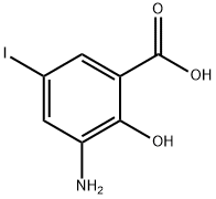 3-Amino-5-iodosalicylic acid Structure