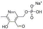 sodium 4-formyl-5-hydroxy-6-methyl-3-pyridylmethyl hydrogen phosphate Structure
