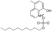 8-hydroxy-5-methylquinolinium decyl sulphate  Structure